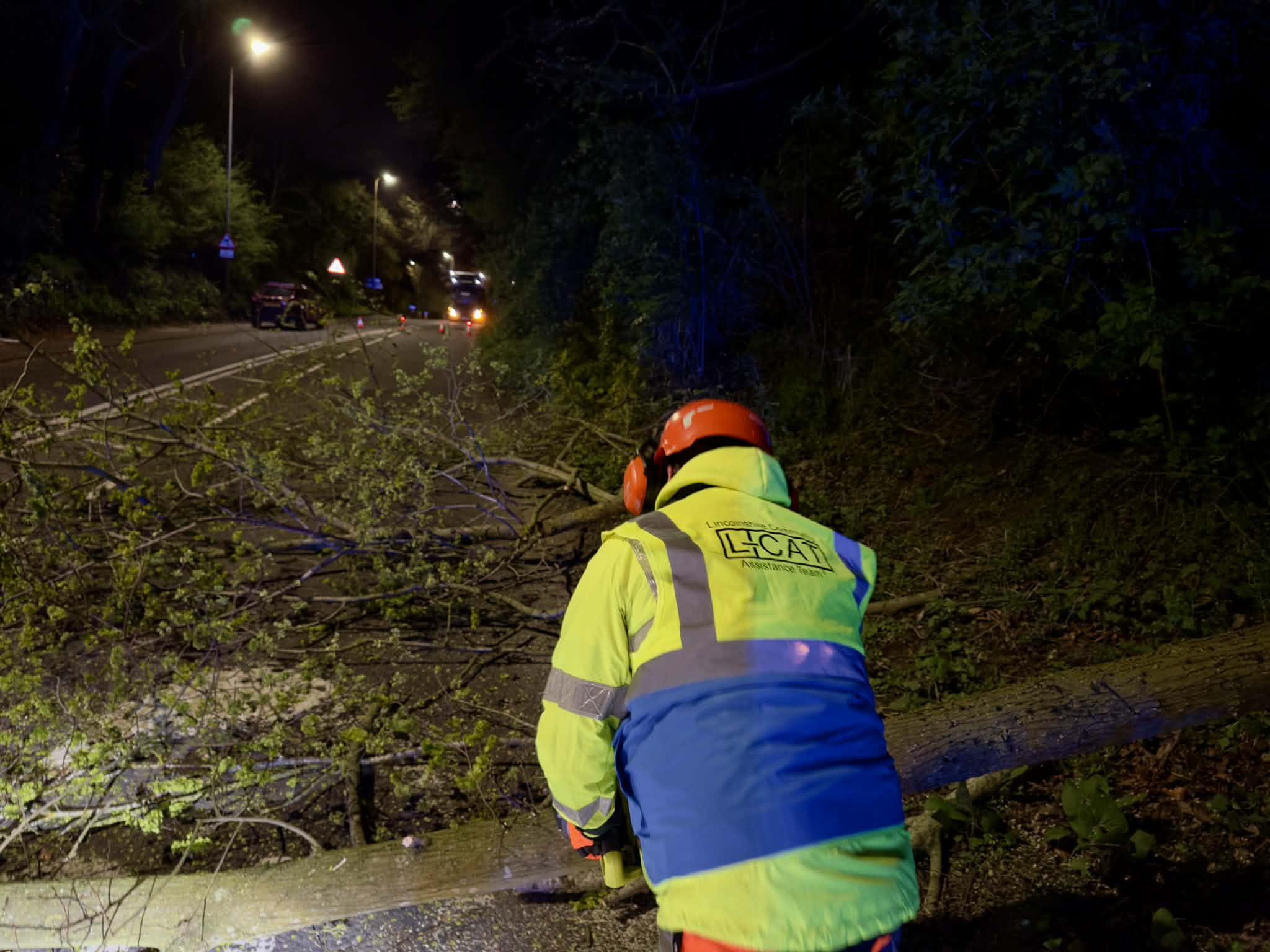 L-CAT Volunteers respond to Storm Dave, clearing major routes across Lincolnshire